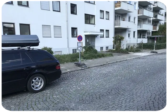 Mobile Halteverbotsschilder für einen Umzug in München